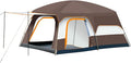 Luxury Tent Room for Camping 4-12 Person Waterproof Large Family Tent with 2 Bedroom and 1 Living Room Design