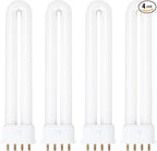 6400K 2G7 Base Camping Lantern Bulb Replacement for Rayovac F9w-1, Kandolite 96500, Coleman, Ozark Trail | 4 Pin, 580 Lumens, 10,000 Hour Lifespan