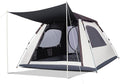 Camping Pop Up Tent for 3-4 Person, Waterproof Family Tent with Top Rainfly Instant Cabin Tent for Camping, Backpacking, Hiking Outdoor Music Festival