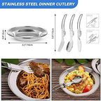 1 Set Outdoor Pans Camping Cookware Picnic Cooking Set Non-Stick Tableware with Foldable Spoon Fork Knife Kettle Cup