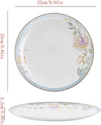 Camping Plates Elegant and Exquisite Ceramic Dinner Plates, Household Dishes, High-end Dishes and Tableware Decorative Plate