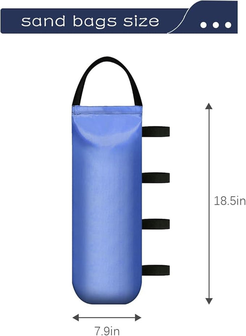 112 LBS Heavy Sand Bags for Canopy Outdoor Advertising Tent Sunshade Fixed Windproof Pop up Canopy Tent (Without Sand) 4-Pack