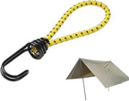 Tent Cords - Short Outdoor Elastic Camping Tarp Rope - Travel Straps for Climbing, Survival, Backpacking, Lightweight Cord for Canopy