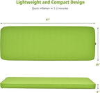 Giantex 4 Inch Self Inflating Camping Mat, Green, Compact, Inflatable, Lightweight