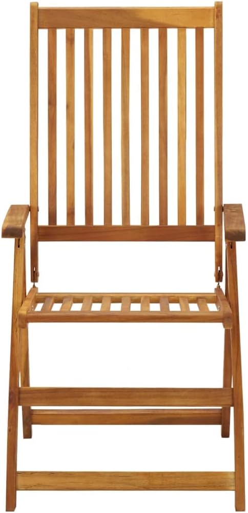 Folding Patio Chairs,Bistro Chair,Patio Funiture,Lawn Chairs,Armchair,Beach Chair,Camp Chair,Coffee Chair,for Outdoor,Fire Pit,Deck,Lawn,Outside,Garden, 6 pcs with Cushions Solid Acacia Wood