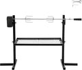 Rotisserie Grill Kit Tripod Rotisserie Stand, 29" Roaster Charcoal Spit With Portable DC 3V Motor Motor & Adjustable Height For Outdoor Camping Party