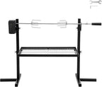 Rotisserie Grill Kit Tripod Rotisserie Stand, 29" Roaster Charcoal Spit With Portable DC 3V Motor Motor & Adjustable Height For Outdoor Camping Party