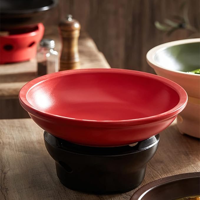 Camping Plates Serving Tray Multifunctional Ceramic Deep Dish Creative Hotel Restaurant Tableware Decorative Plate(A)
