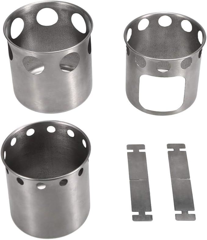 Outdoor Camping Cookware Set Folding Backpacking Camp Stove with 1100ml Pot Tableware
