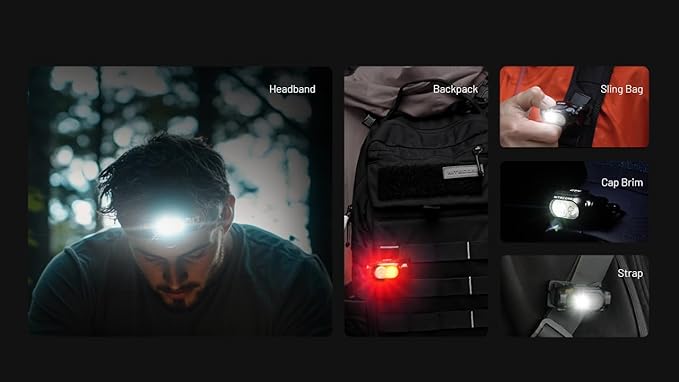 Nitecore HA11 Camping Headlamp, 240 Lumen Ultra Lightweight, use 1xAA Battery with Multi-Purpose Clip (Strap Headband)
