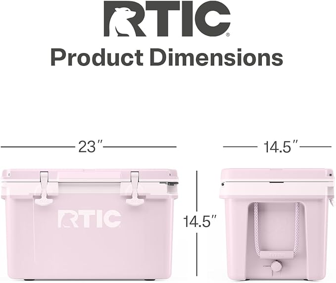 RTIC Ultra-Light 32 Quart Hard Cooler Insulated Portable Ice Chest Box for Drink, Beverage, Beach, Camping, Picnic, Fishing, Boat, Barbecue, 30% Lighter Than Rotomolded Coolers