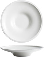 Camping Plates 8-inch Creative Japanese Round White Ceramic Dish Hotel Pasta Tableware Soup Bowl Restaurant Kitchen Decorative Plate(8 in)