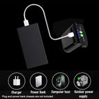 Xiaokeis 2 Pcs LED Hat Lights Clip On, Cap Light with USB Cable, Rechargeable Cap Lights Clip On Hat, Water Proof Hat Light Flash-Light Headlamp for Hunts Fishing Hiking (Black)