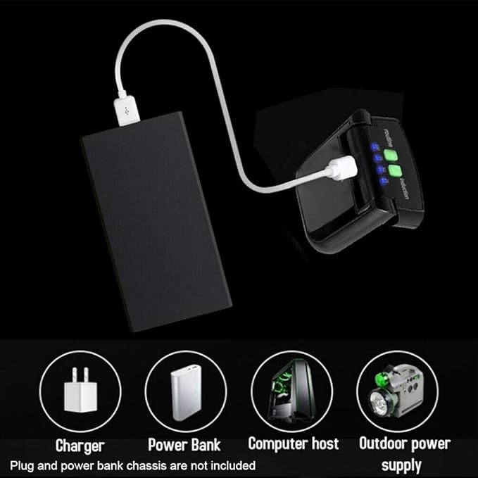 Xiaokeis 2 Pcs LED Hat Lights Clip On, Cap Light with USB Cable, Rechargeable Cap Lights Clip On Hat, Water Proof Hat Light Flash-Light Headlamp for Hunts Fishing Hiking (Black)