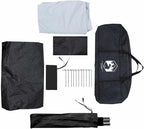 vidaXL Family Tent Dome 6-Person White Blackout Fabric Waterproof