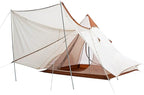 GeRRiT Family Camping Tent Large Waterproof Double Layer Pyramid Tipi Tent Camping Mongolian Yurt Tent for Picnic, Festival