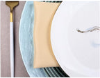 Tableware Set,Cutlery Western Plate Restaurant Table Dinner Plate Plate Placemat Napkin Set