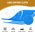 Portable Folding Camping Cot, Heavy Duty Sleeping Bed with Carrying Bag, 610D Oxford Cloth & Lightweight Aluminum Frame, 275lbs Load, Outdoor Cot for Adults, Travel, Hiking, Office (Blue, 1 Pack)