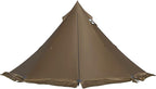 Tipi Tent Camping Hot Tent, Rheum Nobile Lightweight Teepee Waterproof with Stove Jack for 2-4 Person Hiking, Hunting, Backpacking