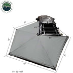 Overland Vehicle Systems HD Nomadic 270 LTE Drivers Side Awning | Dark Gray | Includes Black Travel Cover | 19679907