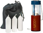UCO Original Candle Lantern Value Pack with 4 Candles and Storage Bag, Original Collapsible Candle Lantern for Camping & Emergency Preparedness
