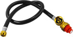 MENSI Fuel Propane Butane Gas Portable Camping Stove Replacement 27.5 Inch Regulator with Hose Convert to 1LB Disposal Bottle