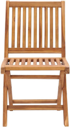 Folding Patio Chairs with Cushions 8 pcs,Portable Camping Chair,Outdoor Lounge Chair,Bistro Table and Chairs outdoor,Garden Chair,Outdoor Dining Chairs,Features 2 Sets of Ropes, Solid Teak Wood