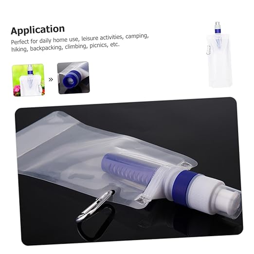 Camping Water Filter Bag Collapsible Water Storage Reusable Hiking Accessory