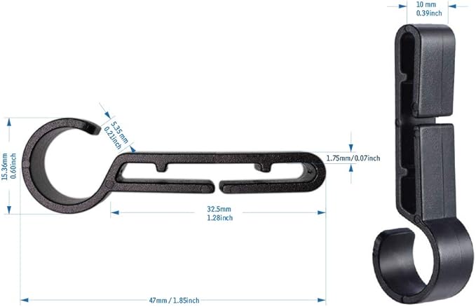 Helmet Clips for Headlamp, XBD Headlight Hook Easily Mount Head light Holder on Narrow-Edged Helmet, Hardhat and Safety Cap. (50pcs Pack)