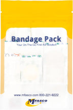 MFASCO First Aid Kit Bandage Refill Pack - Comprehensive Assorted Fabric Bandaids - Small Bandaids for On-the-Go - Reliable First Aid