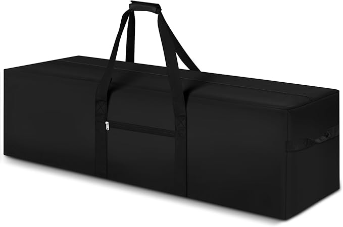 48 x 15 x 15 Inch, 176 L Extra Large Duffle Bag Camping Tent Storage Bag Heavy Duty Waterproof Sports Equipment Carrying Case for Tent Pole Travel Canopy Hammock Tripod Fishing Outdoor Moving