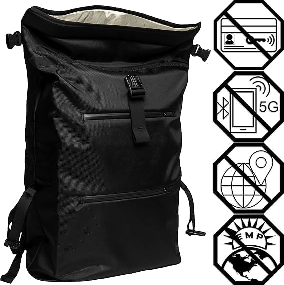 Xtreme Sight Line ~ AQUA RT ~ Large Water-Proof Faraday Backpack for Laptops, Tablets, and Mid-Size Electronics ~ Tracking/Hacking Defense ~ Fits most laptops up to 17" ~ Midnight MultiCam