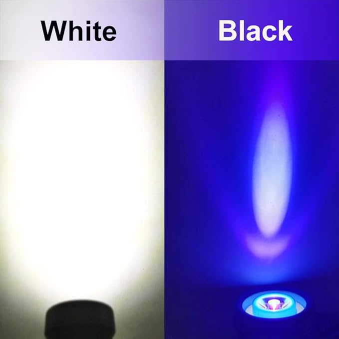 Headlamp 395nm Led UV Blacklight and White Light Spot Scorpions Emergency Headlight Pet Urine Stain Detection Cob Free Handheld Flashlight for Jogging Running Camping Fishing 2pcs