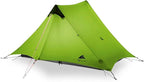 3F UL GEAR Lanshan 2 Person Tent Hiking Ultralight Camping Tent Professional 15D Silnylon Rodless Trekking Pole Tent Waterproof Backpacking Outdoor for Camping, Bivvy