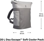 Hydro Flask 20 L Day Escape Soft Cooler - Reusable Travel Backpack - Insulated - Oat Tan