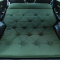 Self-Inflating Car Air Mattress for Toyota 4Runner 2010-2025 SUV 5-Seater, 5cm Thick Portable Foldable Double/Single Bed for Camping Travel,Suede Fabric Green