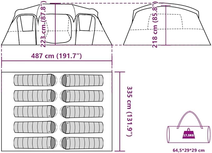 vidaXL Family Tent Family Tents