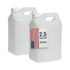 FastRack 2.5 Gallon Water Jug (Pack of 2) w/ 1 Black Rubber Cap Gripper | Reusable Plastic Jug with lid for Liquids | Heavy-Duty Water Container for Storage, Camping | BPA-Free Gallon Jugs with Lids