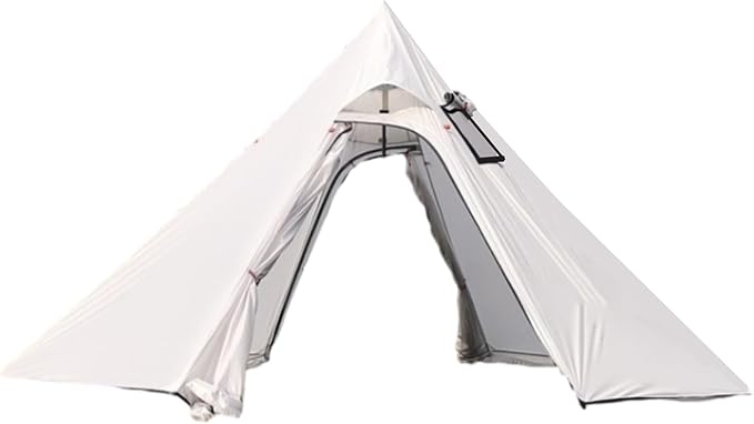 DANCHEL OUTDOOR Backpacking Hot Tent with Stove Jack, 4 Season Lightweight Tipi Tent for 2/4/6 Person Winter Camping Hunting, 10.5FT-16.4FT