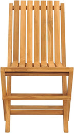 Folding Patio Chairs 2 pcs,Outdoor Chairs,Club Chairs,Decorative Chair,Camping Chair,Camping Chair,Reception Chair,Bistro Chair,for Patio,Balcony,Party,18.5"x18.5"x35" Solid Wood Teak