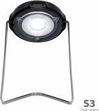 d.light S3 Solar Powered LED Solar Lantern; Emergency Light with Adjustable Stand, Portable Rechargeable Lamp for Power Outages, Camping & Outdoor Use
