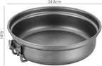 Camping Campfire Utensils, Outdoor Picnic Portable Cooking Pot Frying Pan Multi-Function Tableware Cooker Water Cup Backpacking Gear