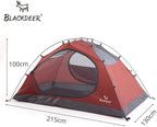 GeRRiT Products 2P Backpacking Tent Outdoor Camping 4 Season Tent with Snow Skirt Double Layer Waterproof Hiking Trekking Tent
