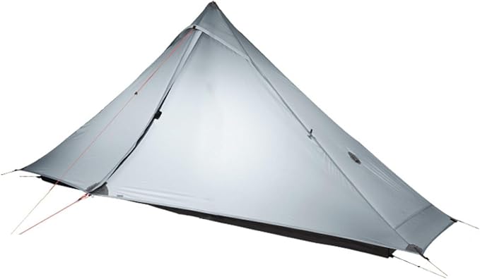 3F UL GEAR Blue Mountain 1/2Person Camping Poleless Tent, 3/4Seasons Waterproof Tent, Easy Set Up Hiking, Backpacking Silicon Coated Tent Shelter