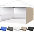CROWN SHADES 12x12 Canopy Sidewalls (4pck) - Side Walls 12x12, Sidewalls for Canopy - Tent Accessories, Beige