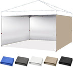 CROWN SHADES 12x12 Canopy Sidewalls (4pck) - Side Walls 12x12, Sidewalls for Canopy - Tent Accessories, Beige