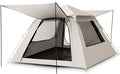 Tents for Camping 3/5 Person Tent Waterproof Beach Canopy Tent Pop Up, Easy Setup Backpacking Tents with Mats, Dome Tent, Family Tent for Outdoor Hiking with Porch (Color : /Khaki, Size : 5-8 Person