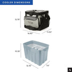 Titan by Arctic Zone Deep Freeze Cooler - Zipperless Hardbody Cooler - Deep Freeze Insulation, HardBody Liner, and SmartShelf