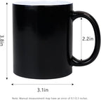 11oz Color Changing Mugs Sublimation Ceramic Coffee Mugs Set of 6 Pcs Mugs Porcelain Espresso CupsMagic Mugs DIY for Coffee Soup Tea Milk Latte Hot Cocoa etc