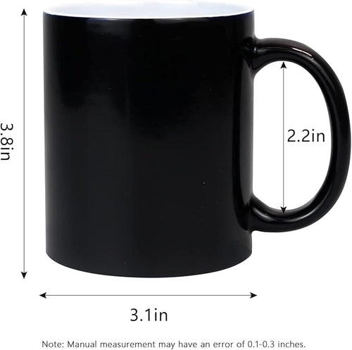 11oz Color Changing Mugs Sublimation Ceramic Coffee Mugs Set of 6 Pcs Mugs Porcelain Espresso CupsMagic Mugs DIY for Coffee Soup Tea Milk Latte Hot Cocoa etc